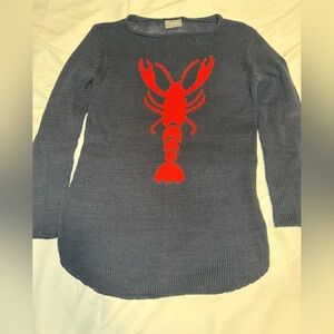 Wooden Ships Lobster Roll Crew Neck Cotton Sweater M/L